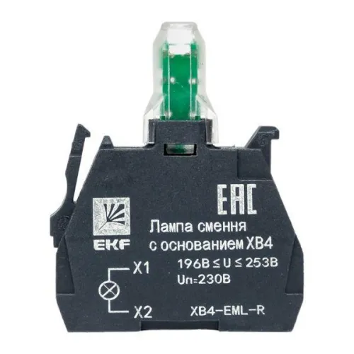 Лампа сменная с основанием XB4 красн. 230В PROxima EKF XB4-EML-R фото 2