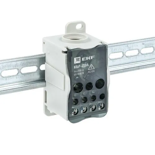 Блок распределительный КРОСС крепеж на панель и DIN КБР-250А EKF plc-kbr250 фото 2