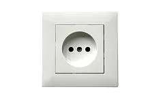 Розетка 1-м Karea RIZZ без заземл. керамика бел. Makel 88001002