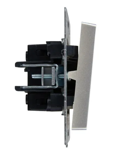 Выключатель проходной 1-кл. СП BRITE ВС10-1-7-БрА 10А с индик. механизм алюм. IEK BR-V12-1-10-K47 фото 6