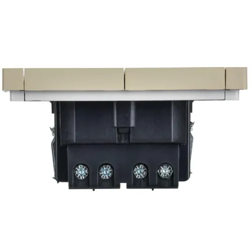 Выключатель перекрестный 2-кл. СП FORTE&PIANO FP409 10А ваниль IEK FP-V23-0-10-1-K10 фото 2