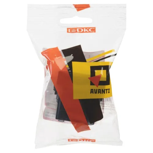 Розетка 1-м 2мод. Avanti "Черный квадрат" 16А IP44 2P+E защ. шторки с крышкой черн. DKC 4402012 фото 5