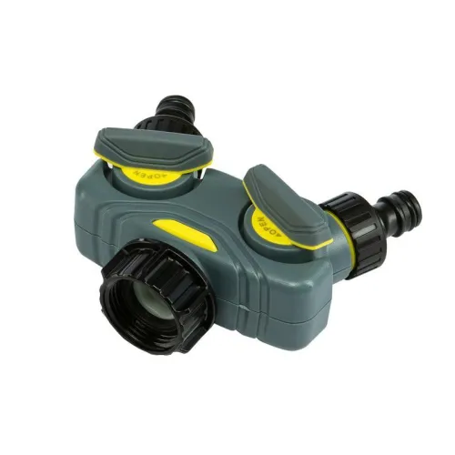 Разветвитель 2-х канальный на кран 1/2дюйм-3/4дюйм ЧЕТЫРЕ СЕЗОНА 62-0223-F фото 3