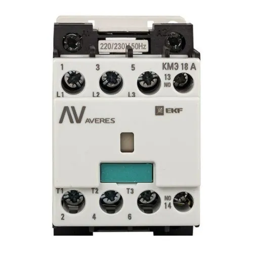Контактор КМЭ 18А кат. 230В AC 1НЗ AVERES EKF ctr-s-18-01-230-av фото 5
