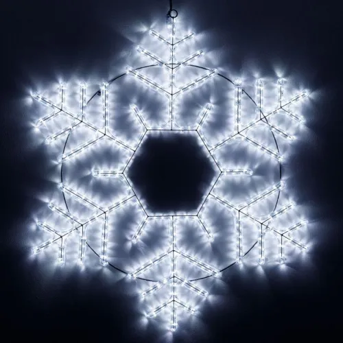 Фигура ARD-SNOWFLAKE-M10-1000x900-504LED White (230В 31Вт) (IP65) Ardecoled 034258