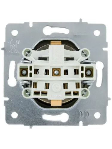 Розетка VESNA с заземл. ПБТ зол. LEZARD 742-3688-122B фото 5