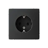 Розетка ArtGallery 16А с заземл. механизм карбон SE GAL001043