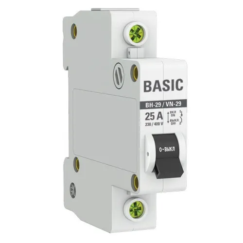 Выключатель нагрузки 1п 25А ВН-29 Basic EKF SL29-1-25-bas фото 3