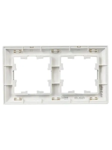 Рамка 2-м BRITE РУ-2-Бр алюм./алюм. IEK BR-M22-12-K47 фото 3