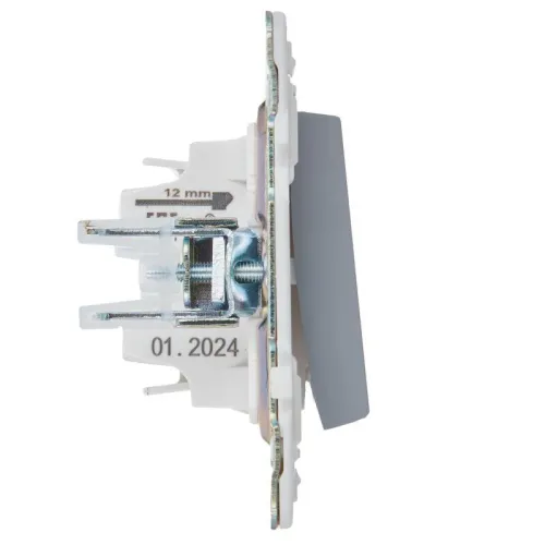 Выключатель 1-кл. SKANDY 10А SK-V01Gr сер. IEK SK-V10-0-10-K03 фото 4