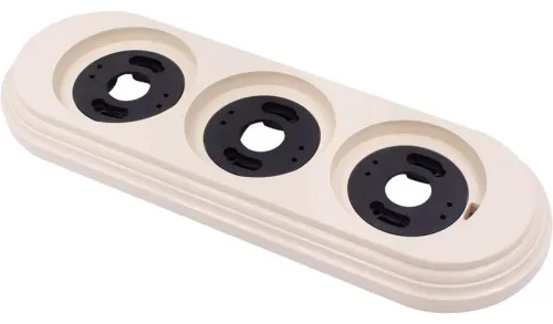 Рамка 3-м пластик песочн. зол. Bironi BF1-630-24