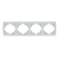 Рамка 4-м СП Мадрид горизонт. бел. EKF EIM-G-304-10