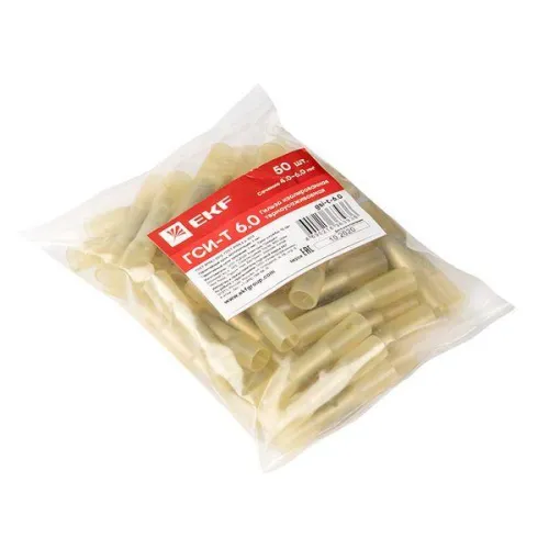 Гильза изолированная термоусаживаемая ГСИ-Т 6.0 (уп.50шт) EKF gsi-t-6.0 фото 3