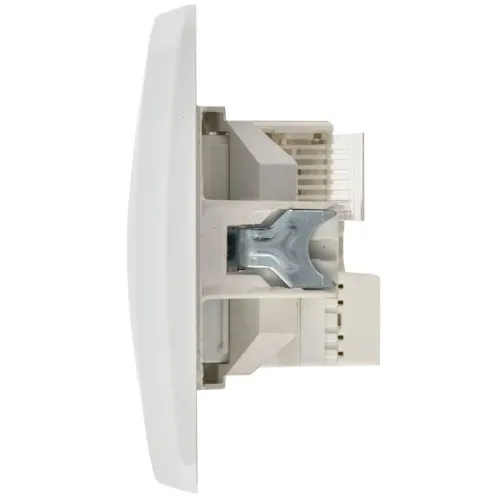 Розетка компьютерная + телефонная 2-м СП Вега РК/Т12-ВБ RJ45 + RJ11 бел. GENERICA EIV20-K01-DM фото 5