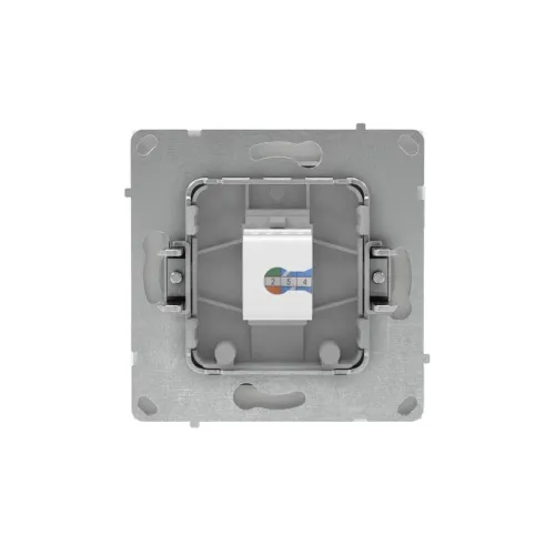 Розетка компьютерная 1-м KANT RJ45 кат.5E без шторки бел. магнолия DKC 7000663 фото 2