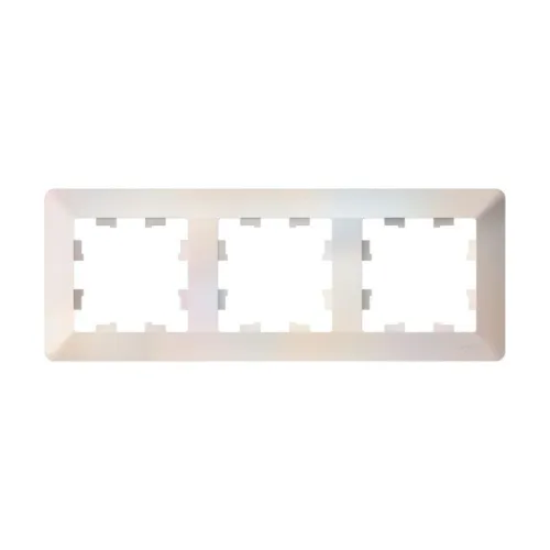 Рамка 3-м AtlasDesign Air жемчуж./дым. бел. SE ATN220403 фото 2