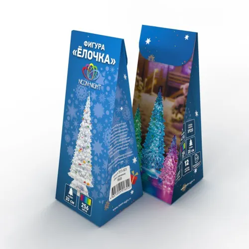 Фигура светодиодная "Елочка" 20см 1LED RGB 0.1Вт 4.5В IP20 элементы питания 3хAG13(LR44) (не в компл.) Neon-Night 513-023 фото 3