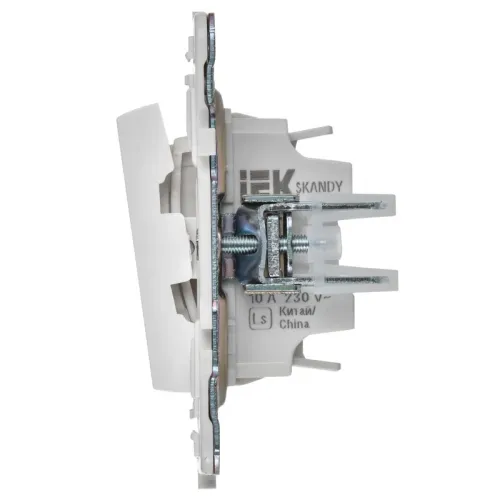 Выключатель жалюзи SKANDY 10А SK-V12W арктич. бел. IEK SK-V15-0-10-K01 фото 3