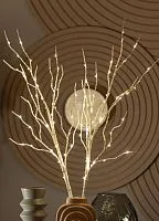 Ветвь березы без листьев имитация 80см 100LED тепл. бел. IP44 6ч таймер провод бел. 50см (уп.2шт) КОСМОС KOC_INT-B126