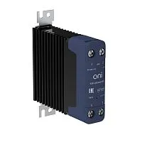 Реле твердотельное SSR1 25А 4-32В DC 24-480В AC с радиатором ONI SSR1-25DA480-RAD