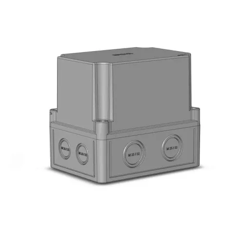 Коробка ПК высокая крышка сер. пуст. HEGEL КР2801-910