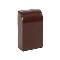 Заглушка 25х25 под темн. дерево Plast PROxima (уп.4шт) EKF ecd-25-25x4