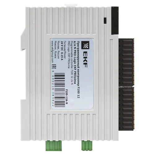 Контроллер программируемый F100 12 в/в N PRO-Logic (без поверки) PROxima EKF F100-12A-N фото 4