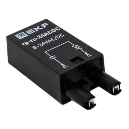 Модуль защитный RC 6-24В AC/DC для промежуточных реле RP AVERES EKF rp-rc-24ACDC фото 2