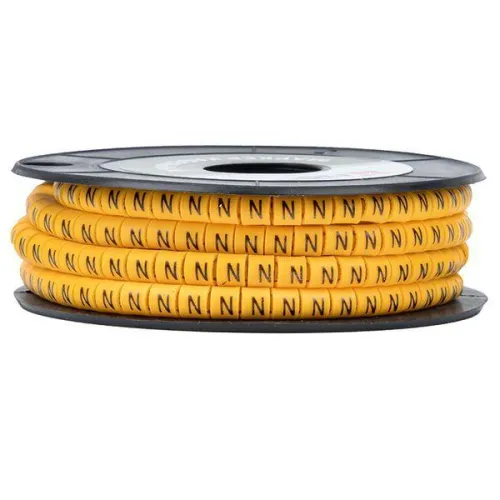 Маркер каб. 4.0кв.мм "N" (ЕС-2) (уп.500шт) EKF plc-KM-4-N фото 3