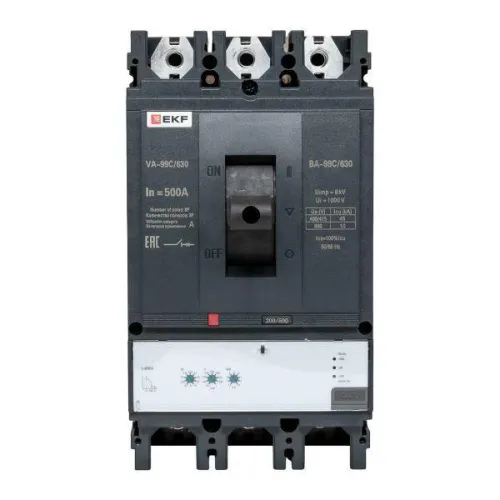 Выключатель автоматический 3п 630/500А 45кА ВА-99C Compact NS PROxima EKF mccb99C-630-500 фото 4