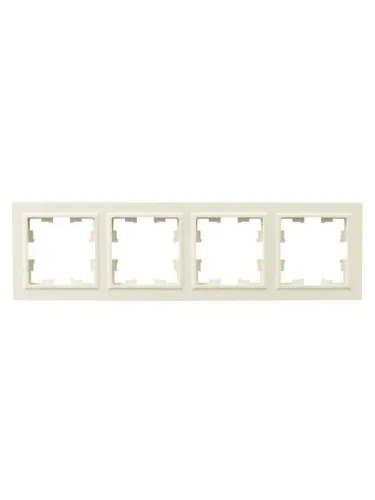 Рамка 4-м BRITE РУ-4-БрКр беж. IEK BR-M42-K10 фото 3
