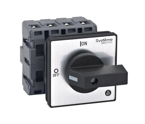 Выключатель-разъединитель 4п 63А IP20 с черн. рукоят. на дверцу 4 винтами SE MSD63420B