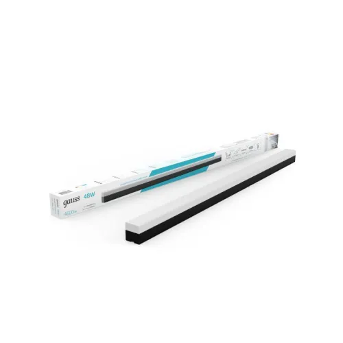 Светильник светодиодный Shop Lighting 48Вт 4000К IP40 4600лм 1180х70х55мм ДПО подвесной линейный матов. рассеив. GAUSS 883625248 фото 2