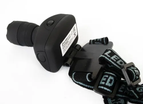 Фонарь налобный LED 5354 1Вт LED ZOOM 3 режима 3хR03 сер. Ultraflash 11549 фото 5