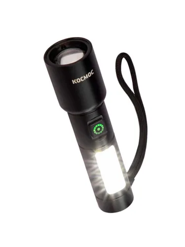 Фонарь ручной аккум. 10Вт LaserLED/широк.cвет/Li-ion 1200мА.ч алюм. КОСМОС (KOC134Lit) фото 2