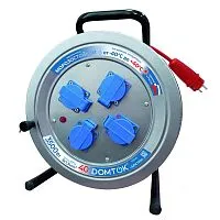 Удлинитель на метал. катушке 4х40м с заземл. 16А IP44 3.5кВт КГ 3х1.5 с защ. крышкой АРКТИК DOMTOK 2586