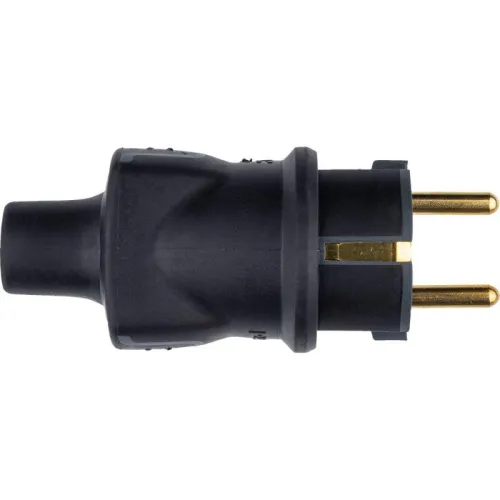 Вилка электрич. каб. Helium 16А 2P+E IP44 черн. Leg 050196 фото 2