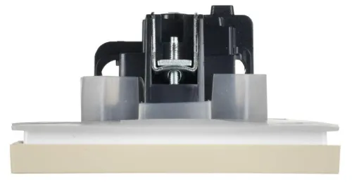Розетка СП FORTE&PIANO 16А IP44 FP421 с заземл. защ. шторки с крышкой винт. крепл. ваниль IEK FP-R16-16-44-K10 фото 5