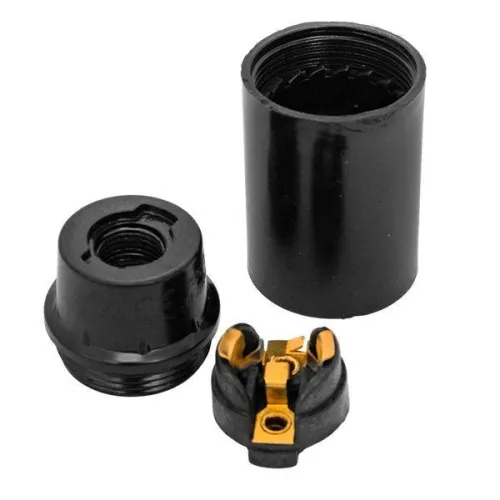 Патрон E14 карболитовый подвесной черн. EKF LHC-E14-s-s фото 6