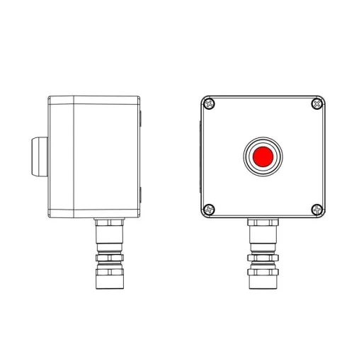 Пост управления взрывозащ. из полиэстера CPE-P-03-(1xP1R(11))-1xKA2MHK(C)1Ex d e IIC Т5 Gb / Ex tb IIIC T95град.C Db IP66/КЗ DKC 2231.031.22.11I
