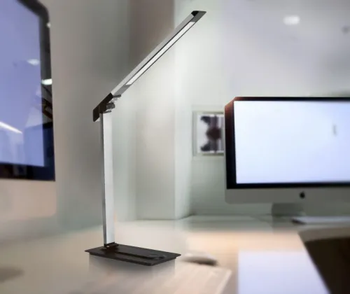 Светильник настольный KD-846 C01 LED 8Вт сенс. рег. яркости 3 цветов. темп. бел. Camelion 14155 фото 2