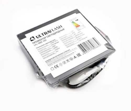 Прожектор светодиодный LFL-3002 C02 LED SMD 30 Вт 230В 6500К черн. Ultraflash 15125 фото 2
