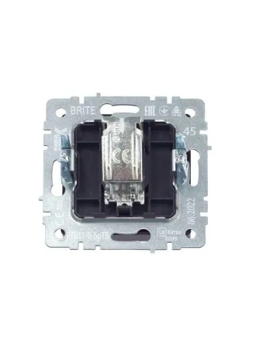 Розетка телевизионная оконечная TV СП Brite РТВ11-0-БрТБ механизм бронза IEK BR-A10-O-K45 фото 3