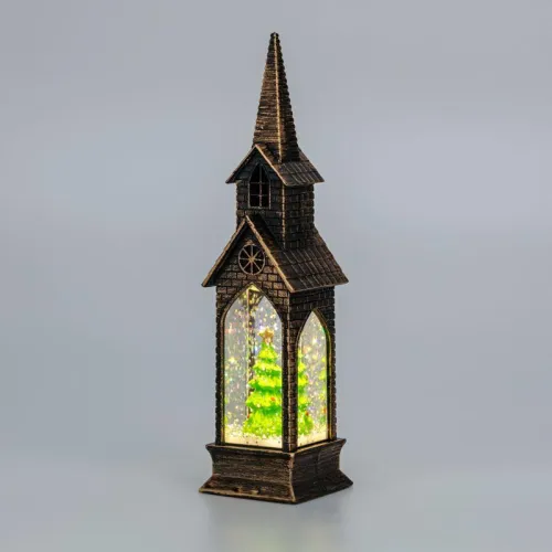 Светильник декоративный (фигура) "Башня" с эффектом снегопада и подсветкой Neon-Night 501-187 фото 4