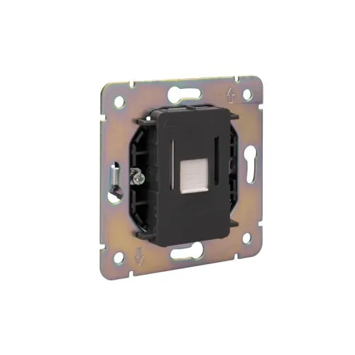 Розетка компьютерная СП ROUND MIELE RJ45 кат.6 перламутр Kranz KR-78-0724-1 фото 5