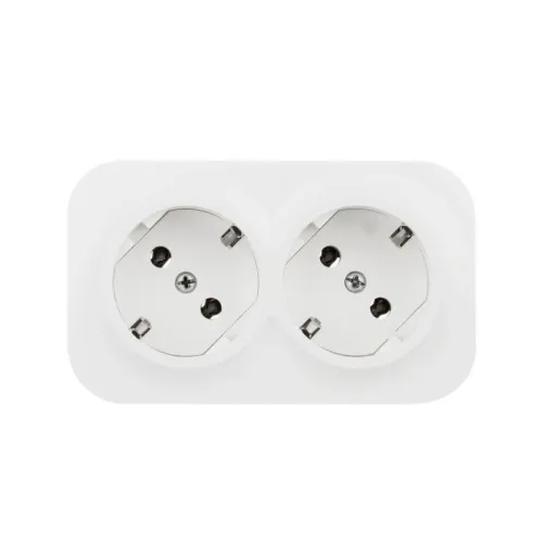 Розетка 2-м ОП Quteo 16А IP20 250В 2х2P+E с заземл. без защ. шторок бел. IEK 782233 фото 4
