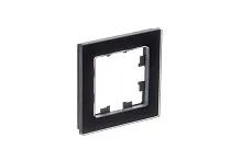 Рамка 1-м AtlasDesign Nature натур. стекло черн. SE ATN361001