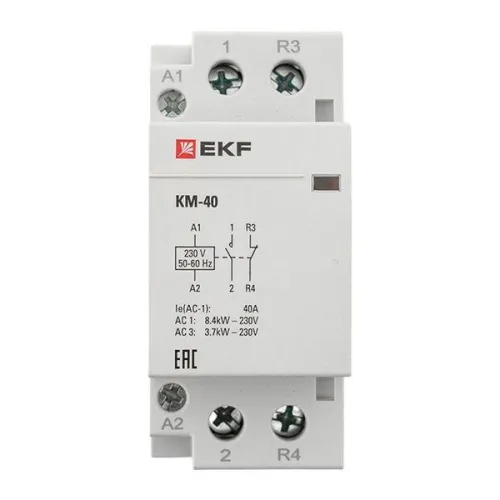 Контактор модульный КМ 40А NО+NC (2 мод.) EKF km-2-40-11 фото 11