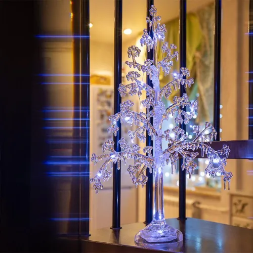 Фигура светодиодная "Ель" 51см 15LED бел. 1Вт IP20 на подставке элементы питания 3хAAA (не в компл.) Neon-Night 513-033 фото 4