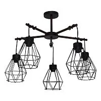 Светильник "Магна" 151 НПБ 01-5х60-161 Е27 (ИМ) потолочный черн. муар Элетех 1005404962